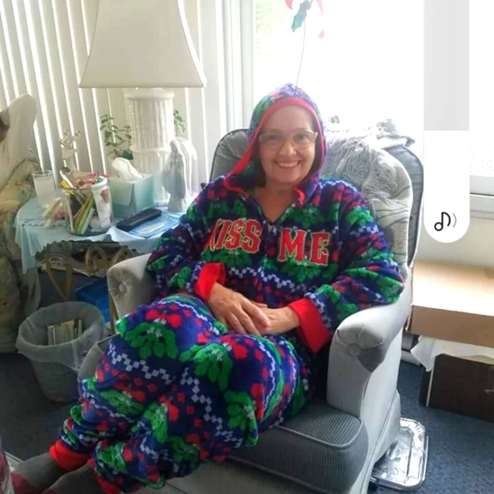 MISTLETOE ONESIE PAJAMAS